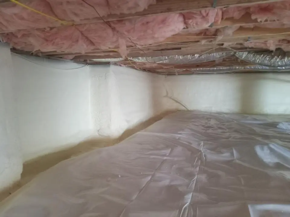Crawl space encapsulation with closed-cell spray foam for Attic Insulation in Bothell East